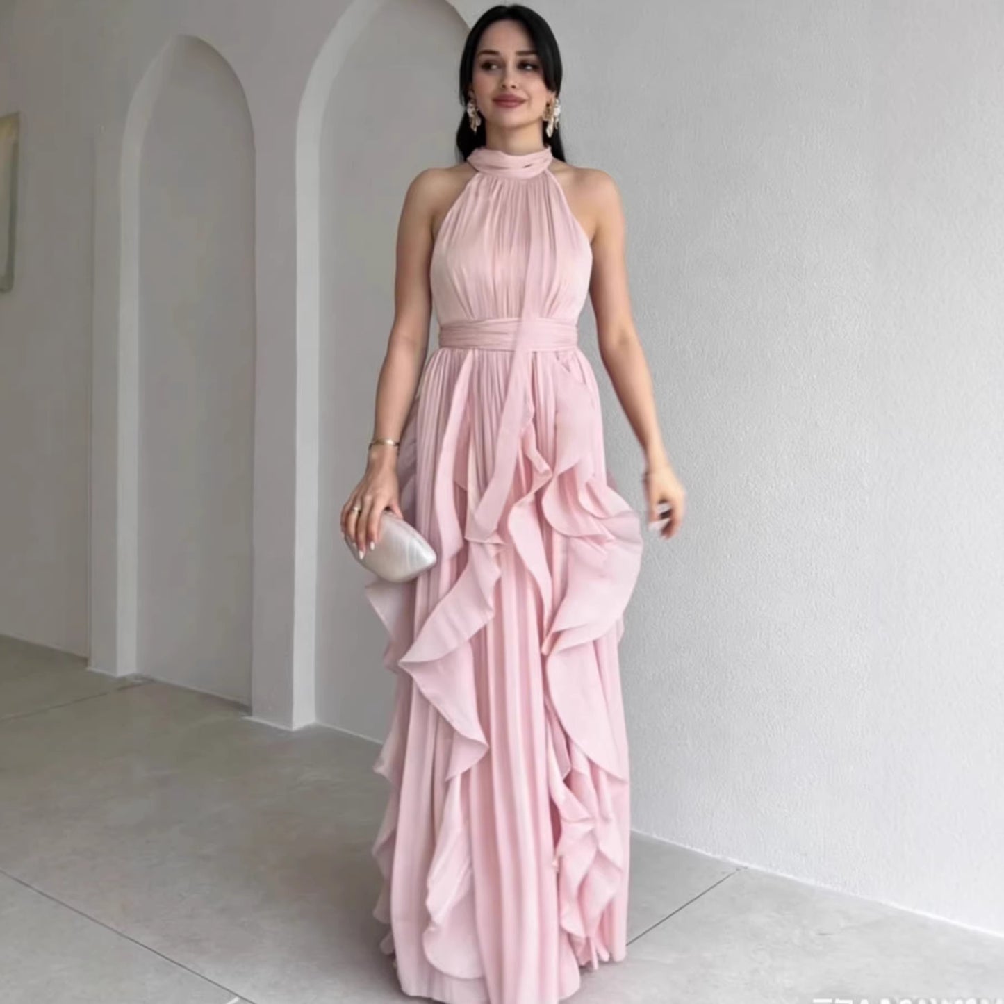 New  Elegant Irregular Layered Cake Dress