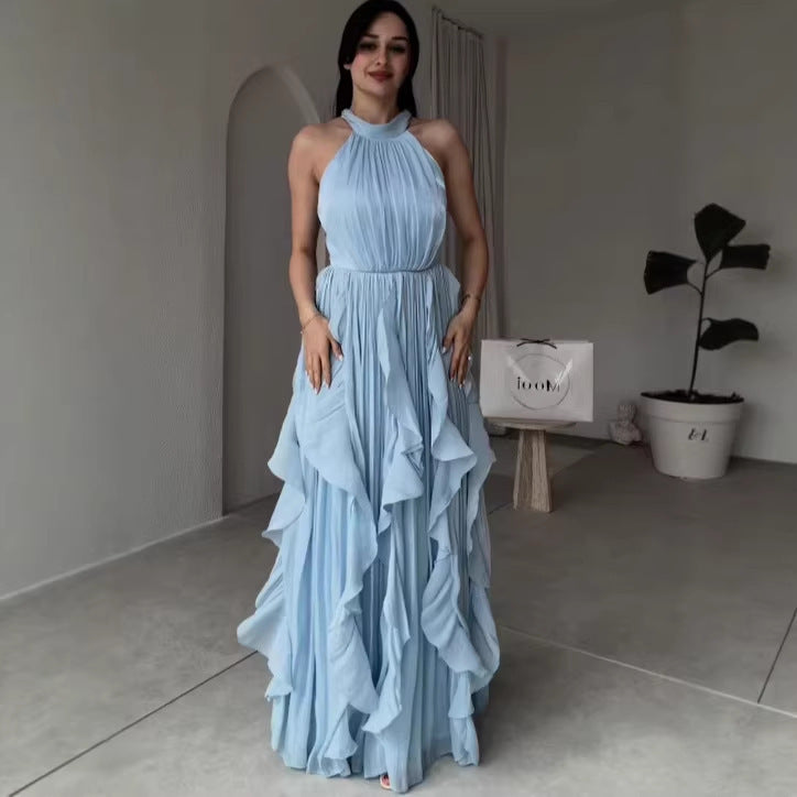New  Elegant Irregular Layered Cake Dress