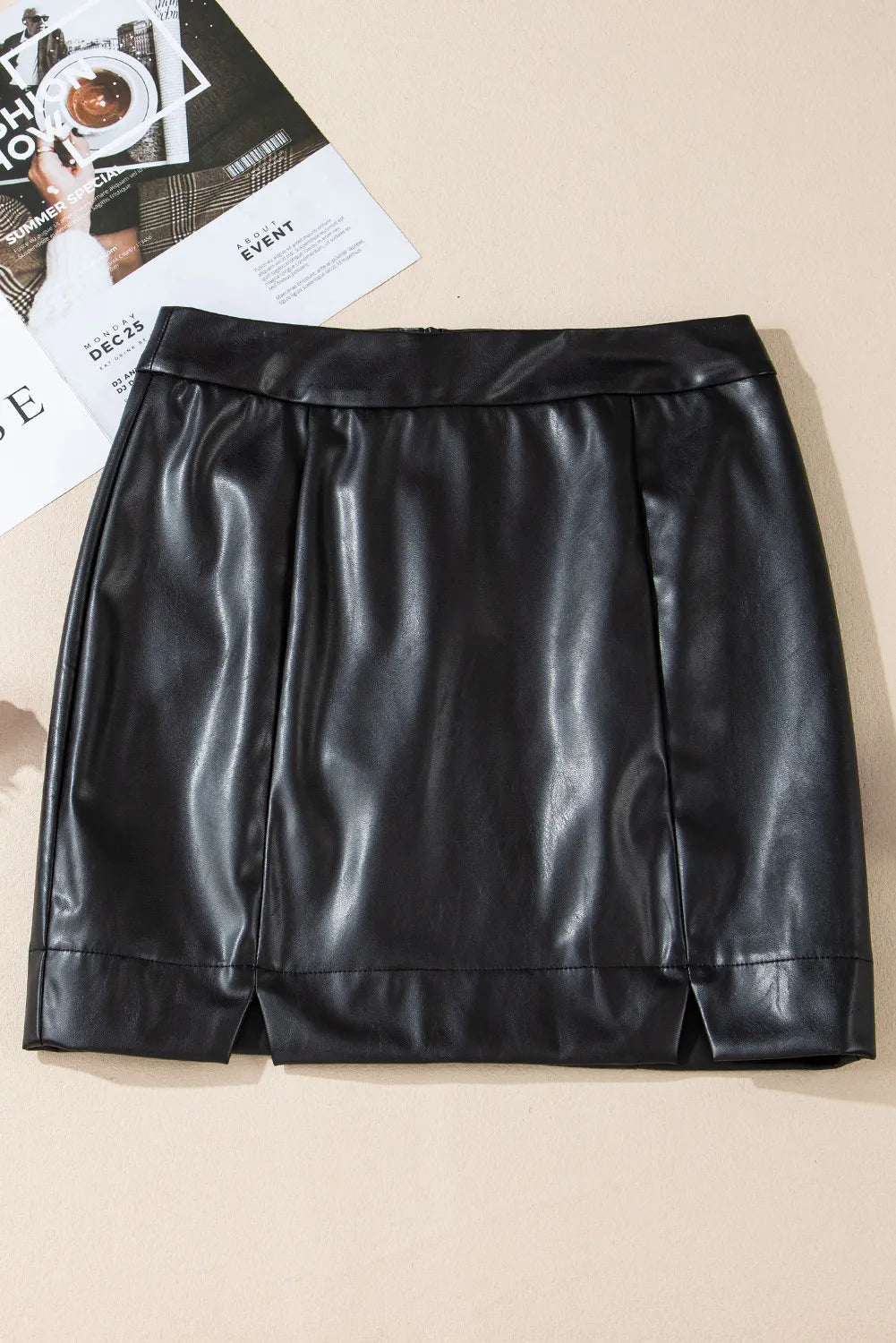 PU Leather Mini Skirt - Dash Trend 