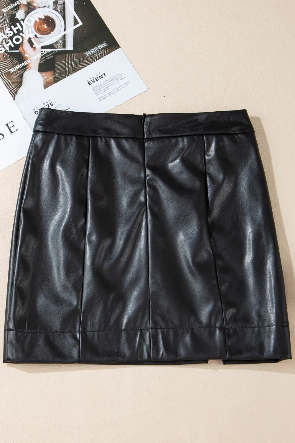 PU Leather Mini Skirt - Dash Trend 